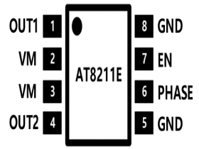 AT8211E-1A 单通道低压 H 桥电机驱动芯片