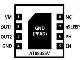 AT8838SV-1A 双通道 H 桥电机驱动芯片