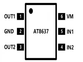 AT8637-单通道低压 H 桥电机驱动芯片