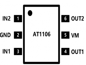 AT1106/AT1106S-单通道低压 H 桥电机驱动芯片