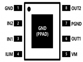AT8871-带内部电流感测的单通道刷式直流电机驱动芯片