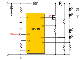异步降压LED汽车照明驱动VAS1350