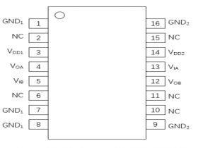 π120E60双通道数字隔离器可替代ADuM220，ADuM2210，ISO7720，ISO7820