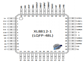 12节电池监测XL8812AL6-32 双向菊花链连接  可替代LTC6811