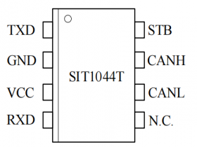 SIT1044  CAN FD待机模式总线收发器可替代 TJA1044