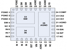TD1745A 30Vin 6A 2-Outputs Buck Converter