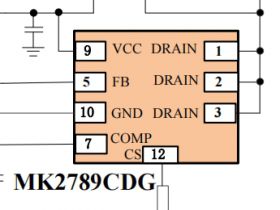 MK2789CDG 宽供电高频 QR 集成 GaN 的功率开关